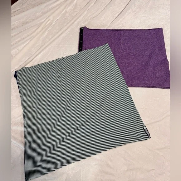 A set of 2 Convertible Lululemon and Ivivva Scarfs